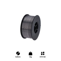 Drôt zvárací FLUX - 0.9mm, 1kg, Metóda: MIG (Flux / FCAW) Drôt zvárací FLUX - 0.9mm, 1kg, Metóda: MIG (Flux / FCAW)